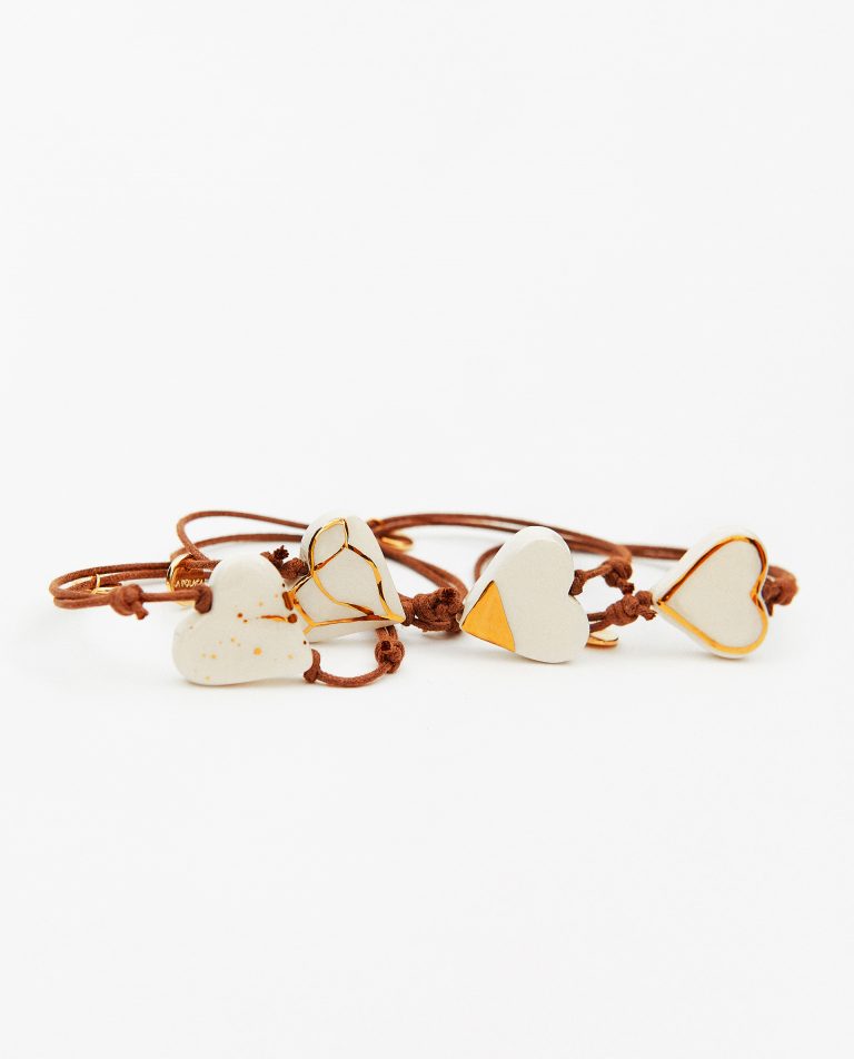 Pulsera cordón corazón m.