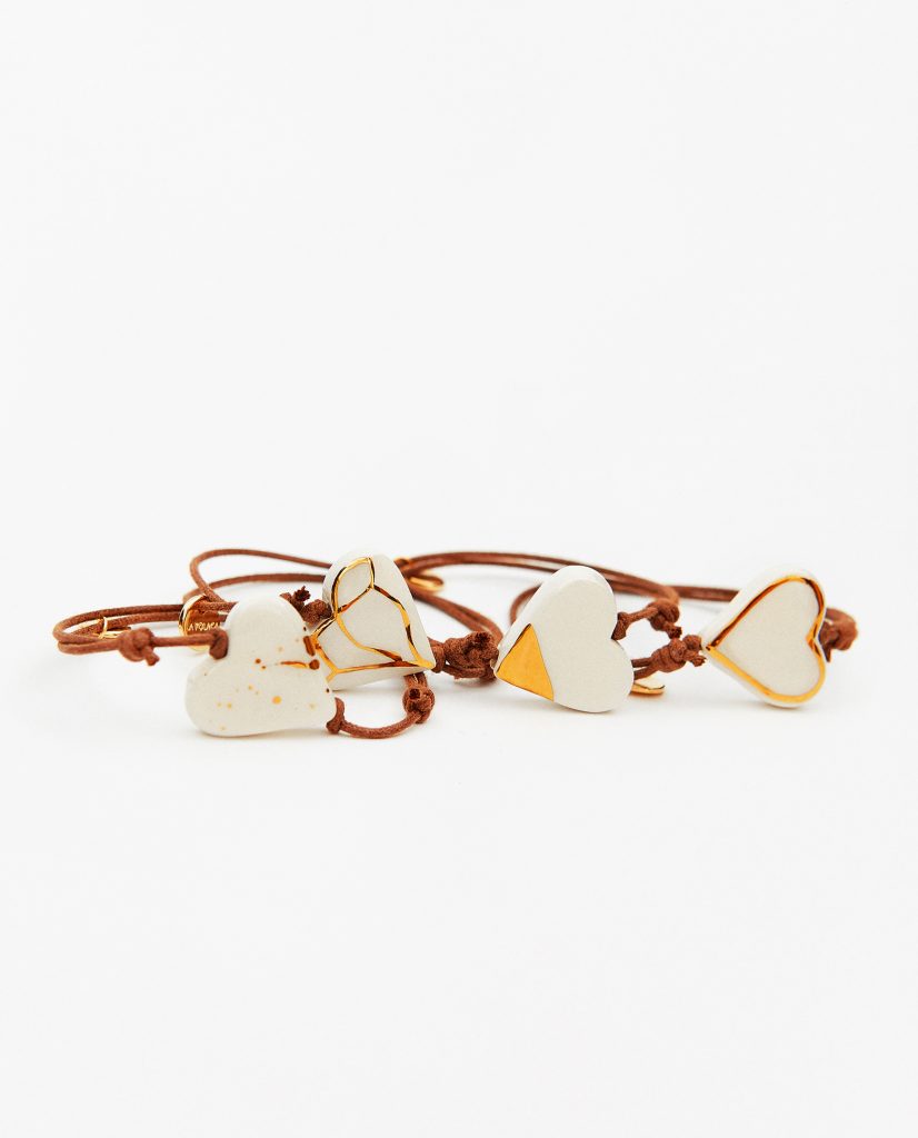 Pulsera cordón corazón m.