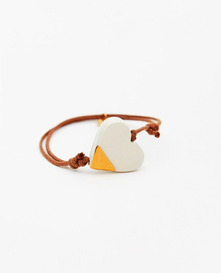 Pulsera cordón corazón m.