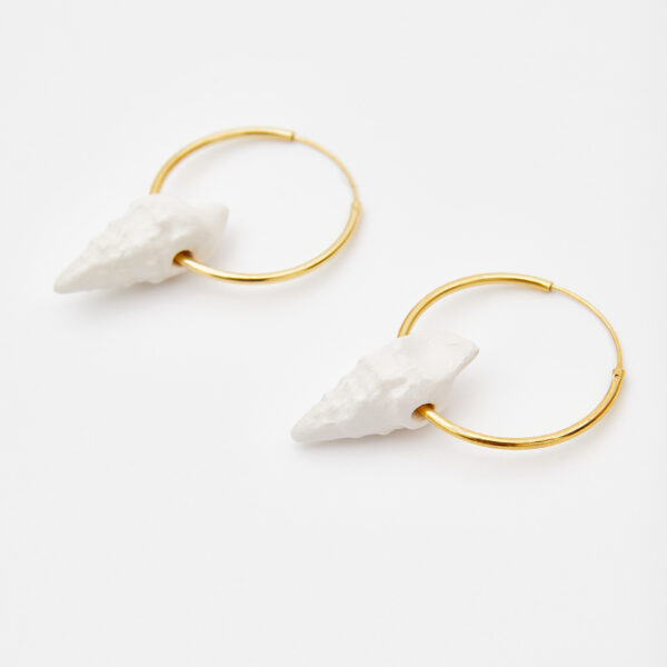 PENDIENTES CARACOLA BLANCA