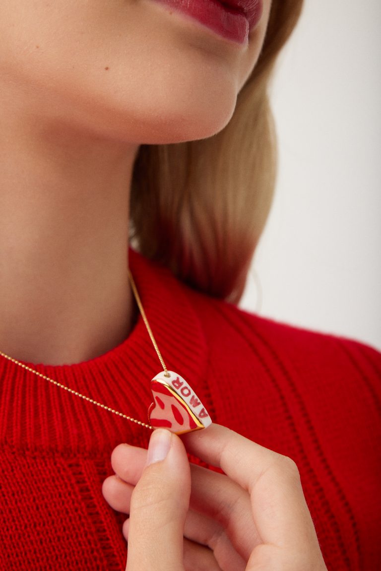 Collar corazón AMOR 8