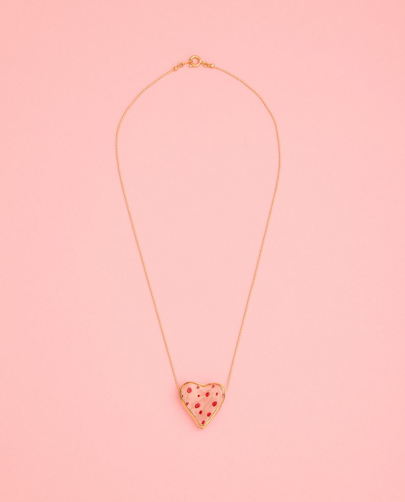 Collar corazón AMOR 8