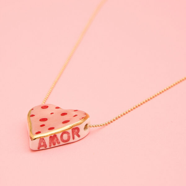 Collar corazón AMOR 8