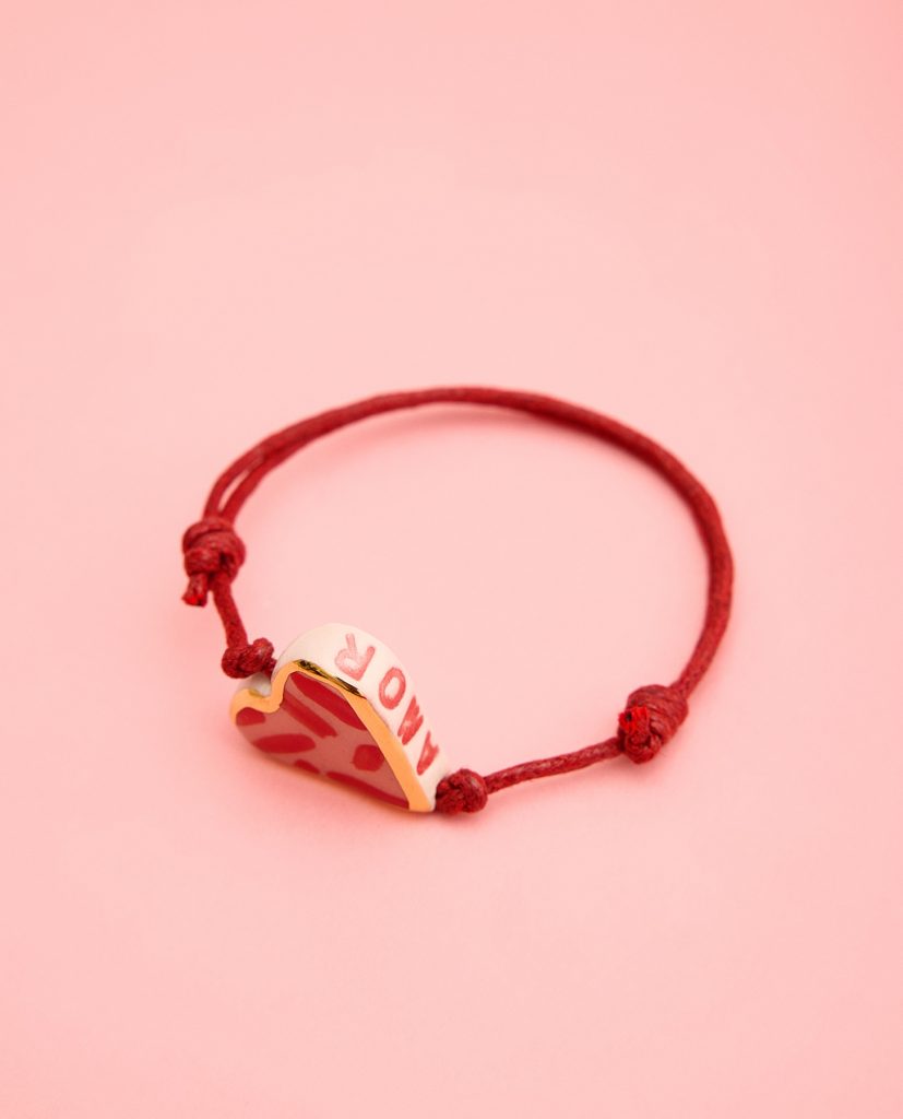 Detalle de PULSERA AMOR ROSA 4 de La Polaca