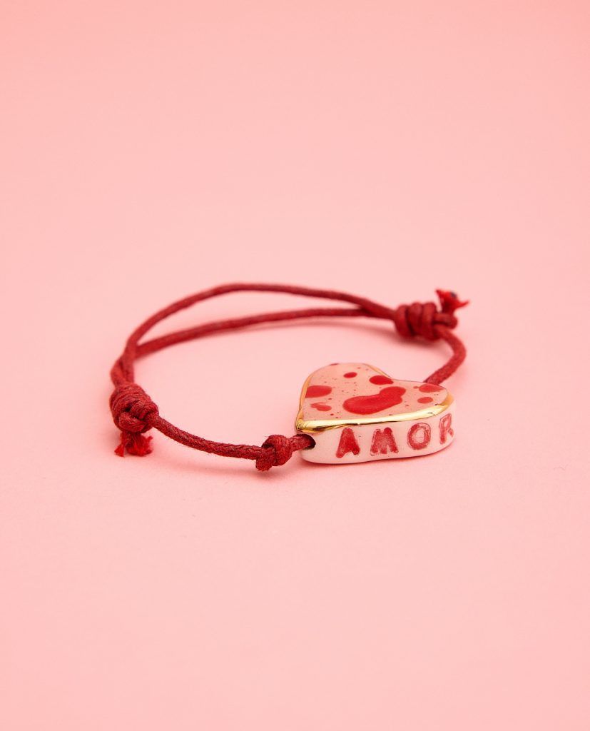 Detalle de PULSERA AMOR ROSA 4 de La Polaca