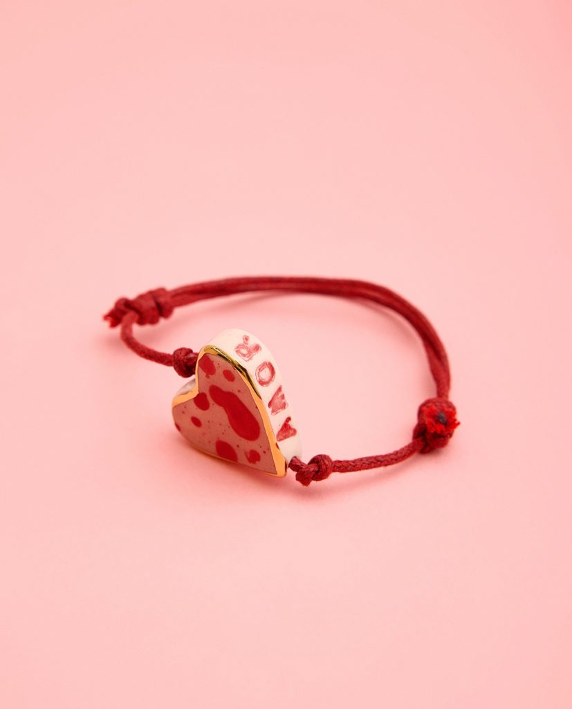 Detalle de PULSERA AMOR ROSA 4 de La Polaca