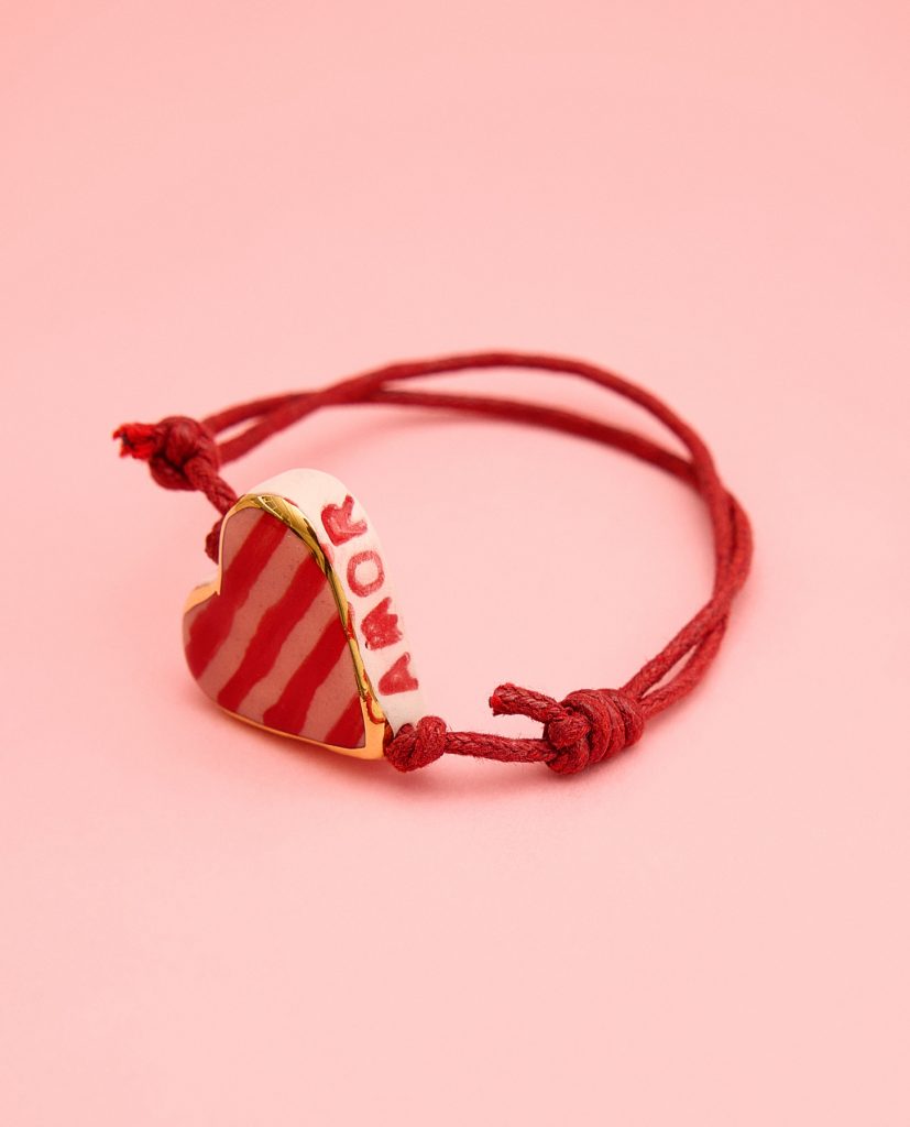 Detalle de PULSERA AMOR ROSA 4 de La Polaca