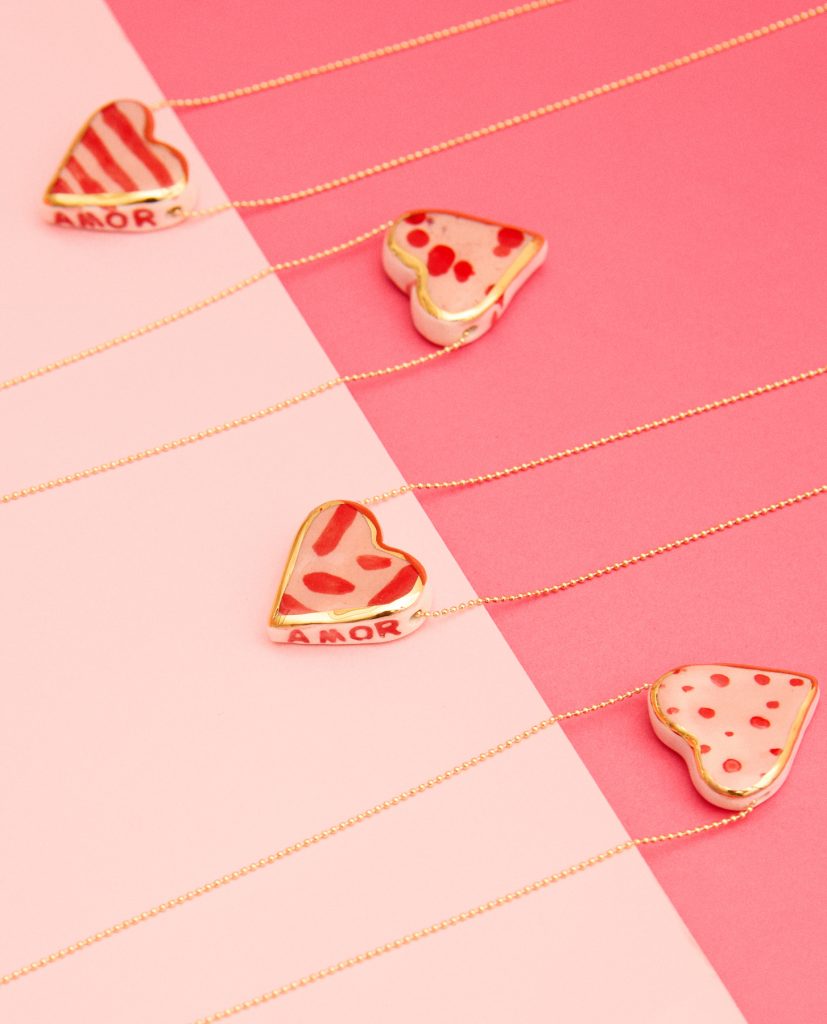 Collar corazón AMOR 8