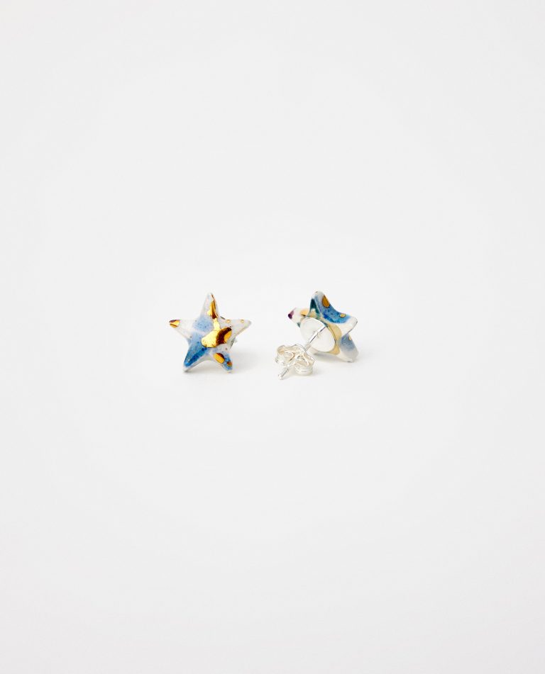 PENDIENTES PLANOS ESTRELLA CIELO