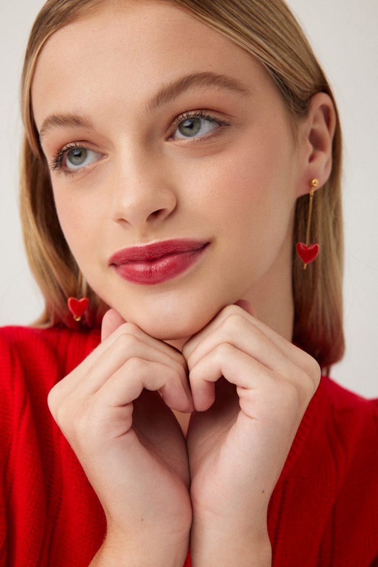 PENDIENTES ROJO AMOR