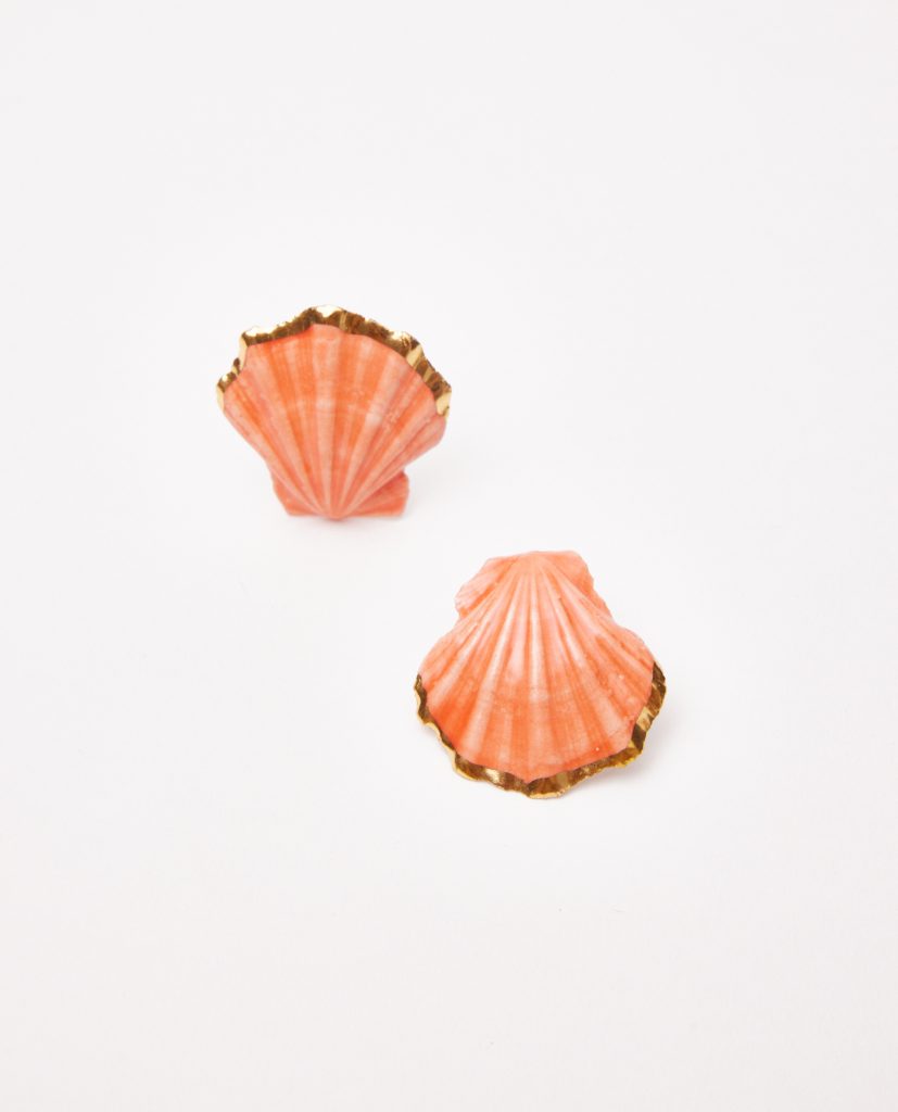 PENDIENTES CONCHA ALETA