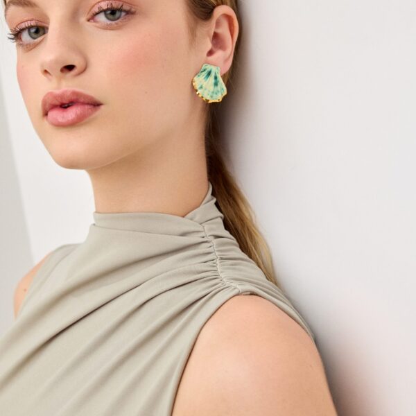 PENDIENTES CONCHA ALETA