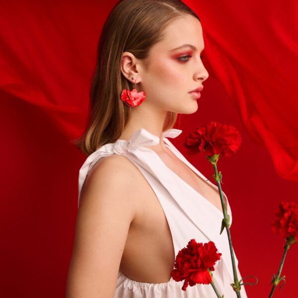 AROS MAXI CLAVEL ROJO