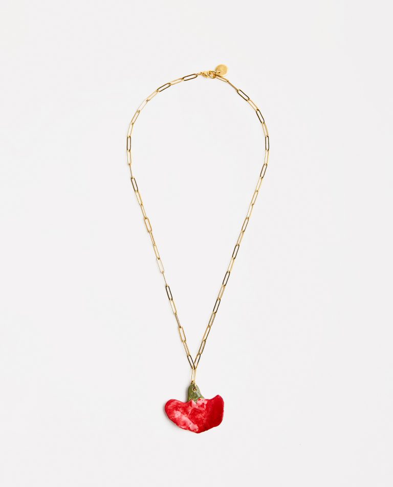 COLLAR CLAVEL ROJO