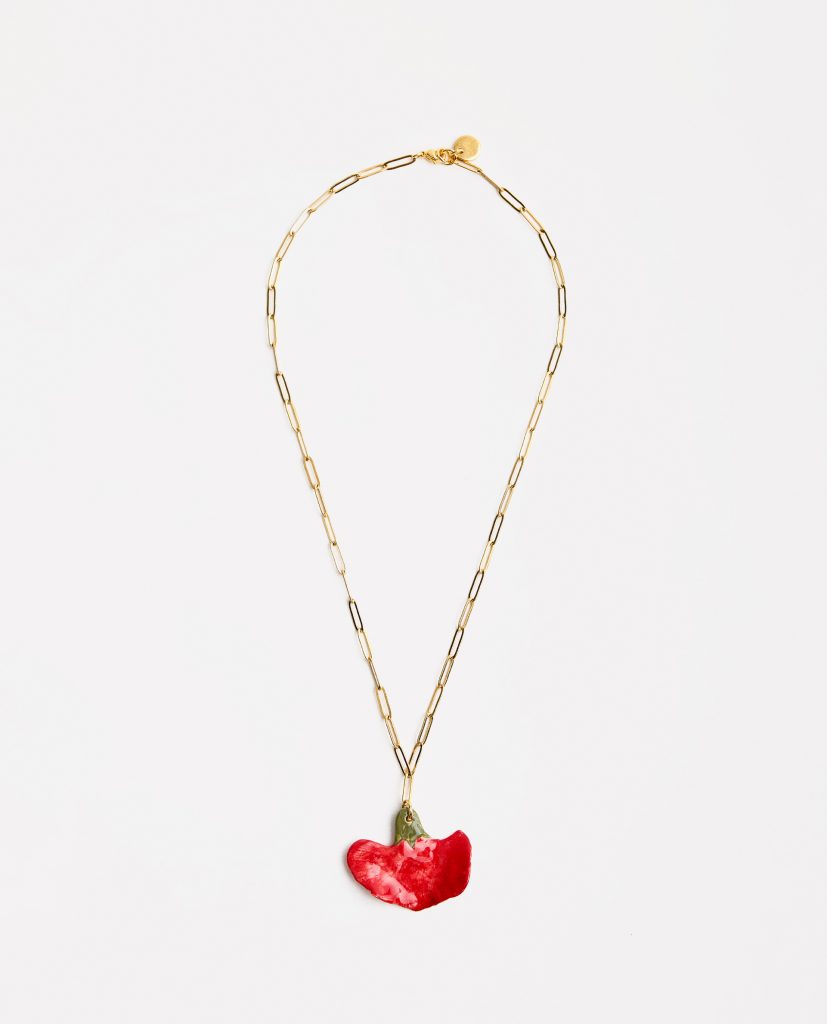COLLAR CLAVEL ROJO