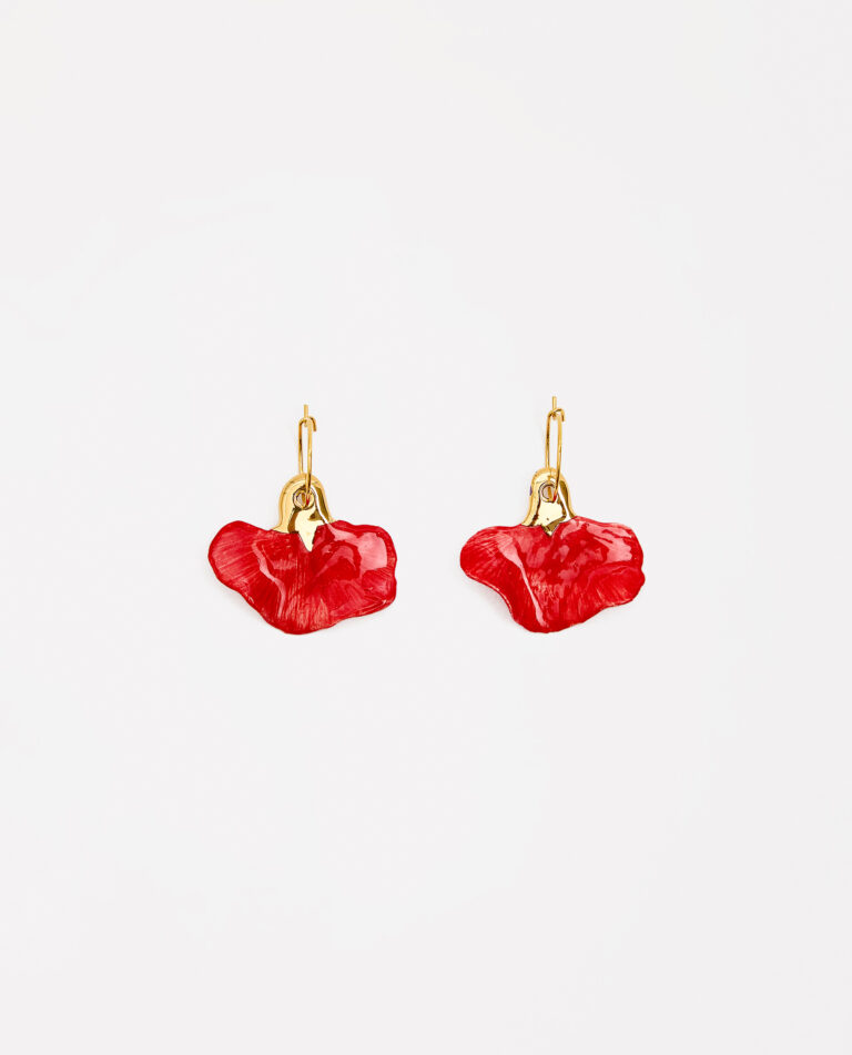 AROS CLAVEL ROJO & ORO