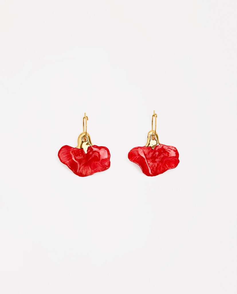 AROS CLAVEL ROJO & ORO
