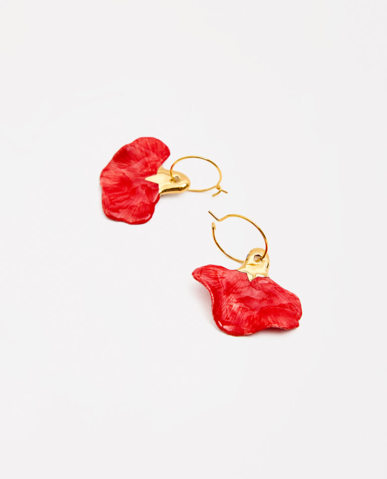 AROS CLAVEL ROJO & ORO