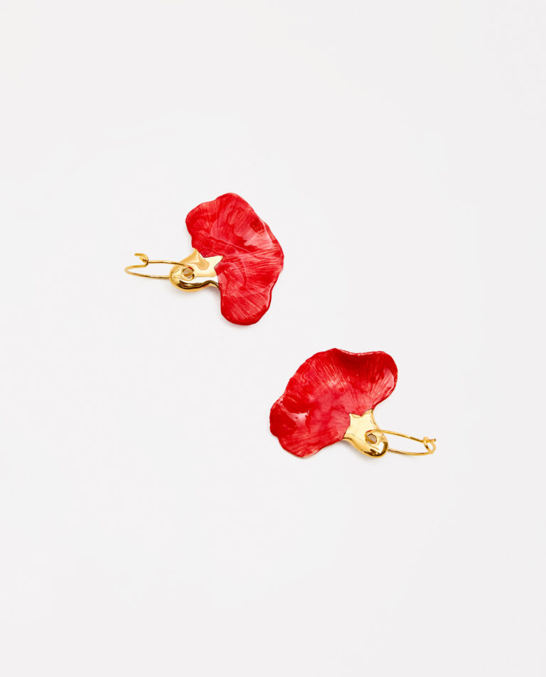 AROS CLAVEL ROJO & ORO