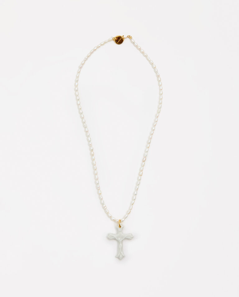COLLAR CRUZ PERLAS