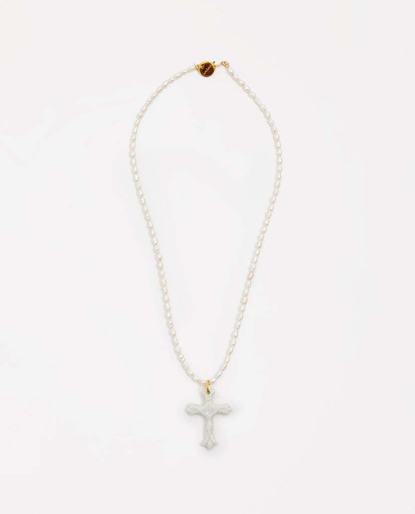 COLLAR CRUZ PERLAS