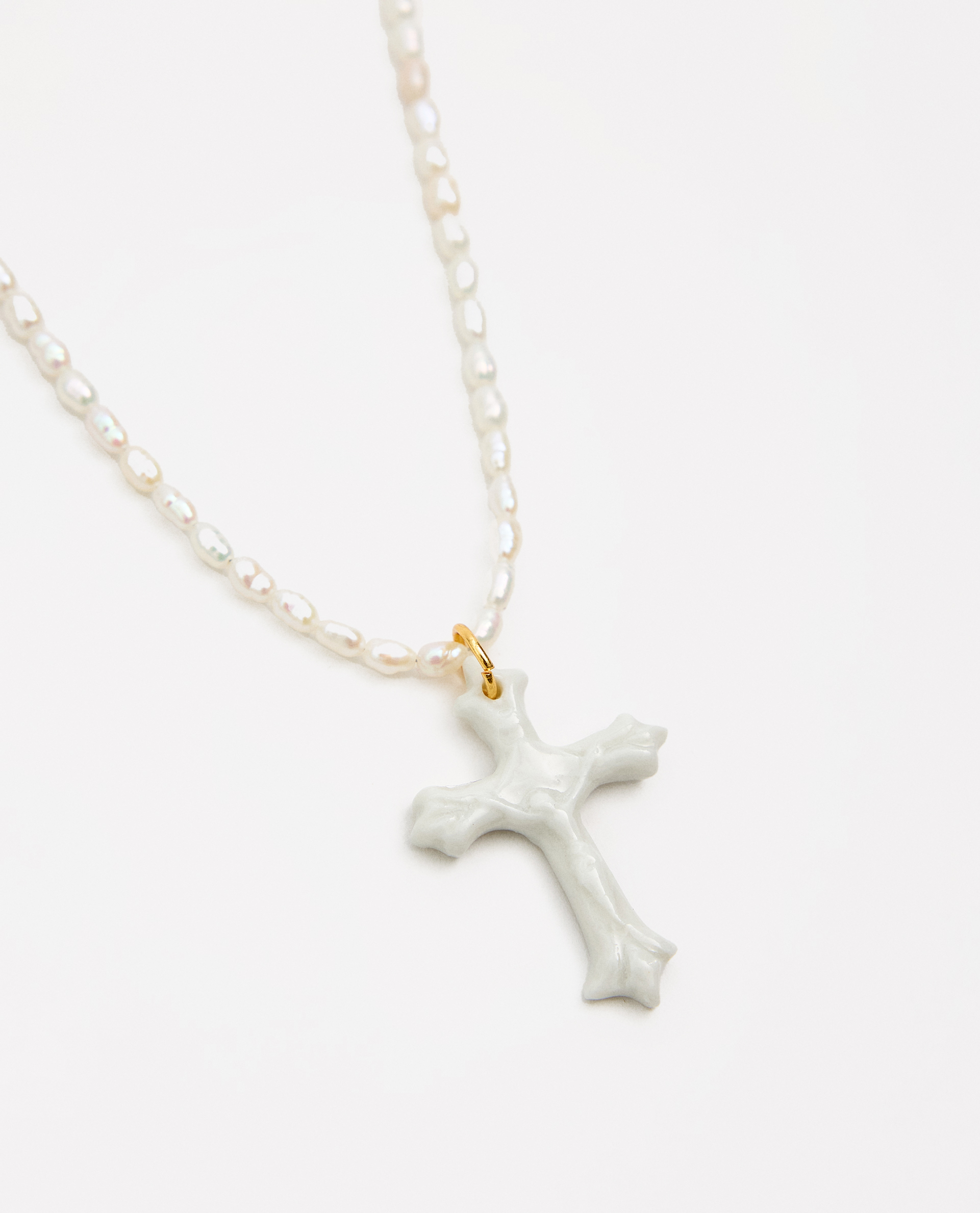 COLLAR CRUZ PERLAS