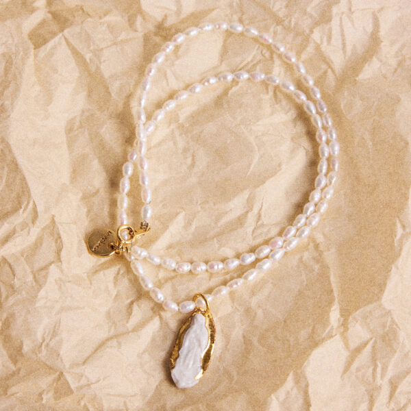 COLLAR PERLAS GUADALUPE MINI