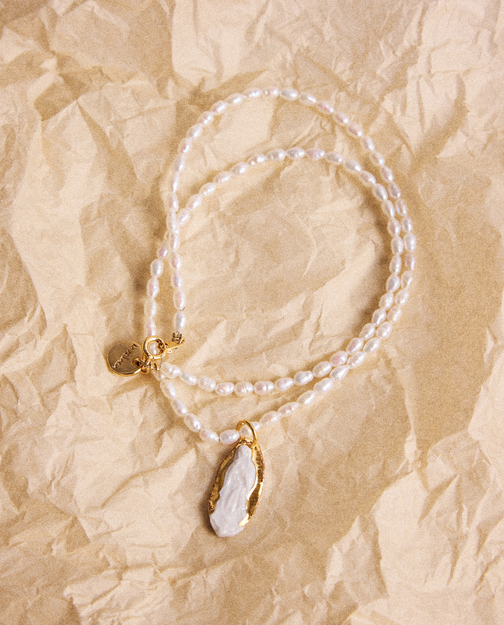 COLLAR PERLAS GUADALUPE MINI