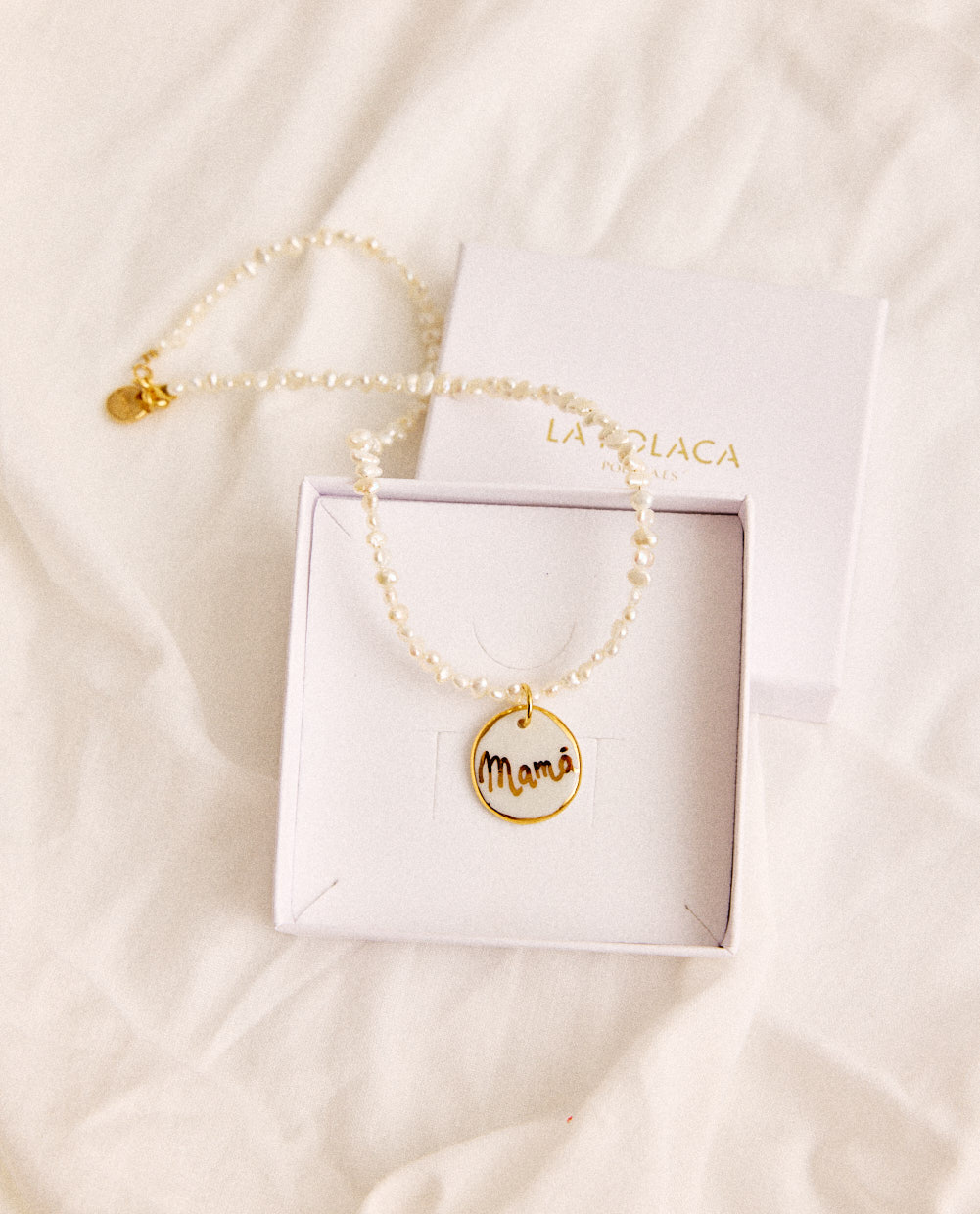 COLLAR PERLAS MAMÁ