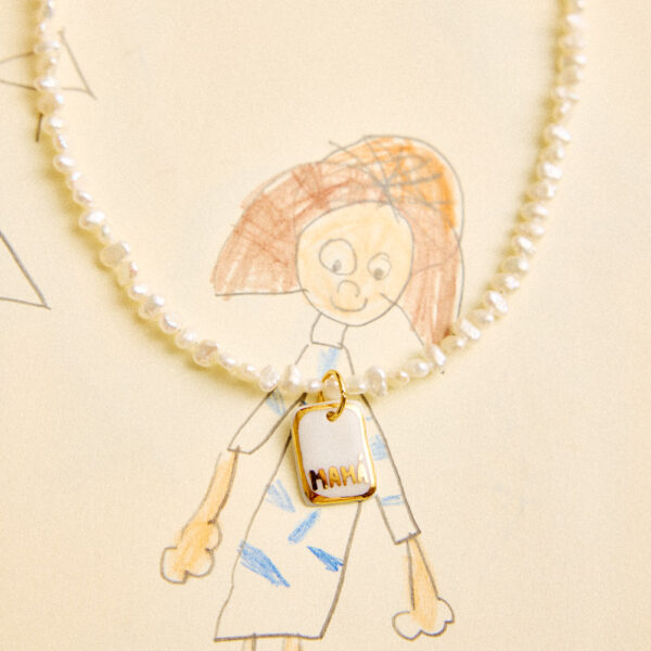 COLLAR PERLITAS RECTANGULAR